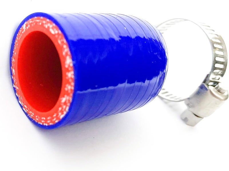 bekelan 25/32" (20mm) Blue High Temperature 3-ply Reinforced Silicone Coolant Bypass Cap With Clamp,For Turbo Bypass Valve/Vacuum/Throttle Body Water Port/Heater Core/Fix Leak - Image 1